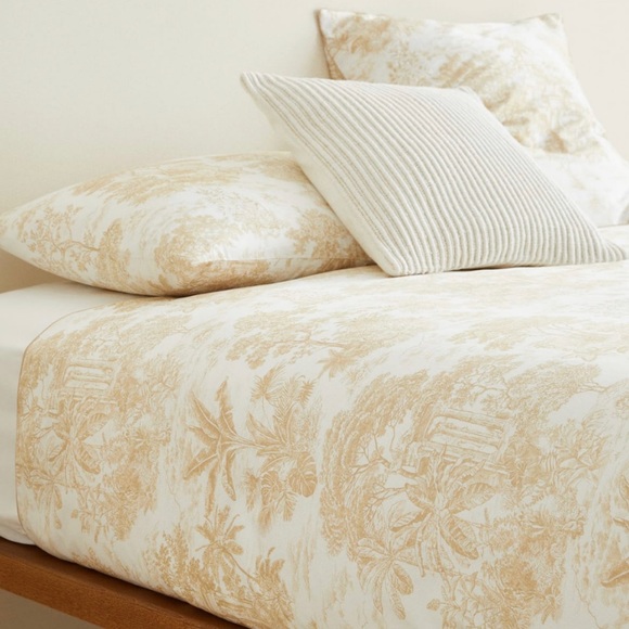 Zara | Bedding | Zara Home Toile De Jouy Print Duvet Cover 2 Pillowcases |  Poshmark